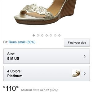 Jack Rogers Wedges Sandals.  New. Size 9